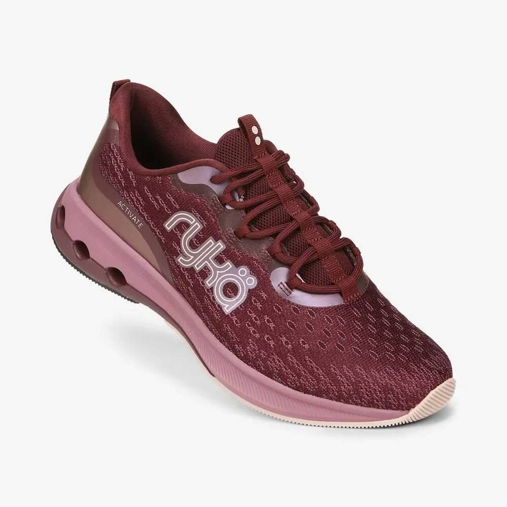 NEW RYKA women's activate performance sneaker in deep red